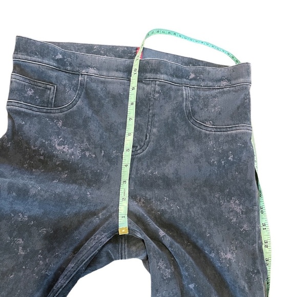 Spanx Jean-ish Ankle Leggings in Gray Marble Women's Medium - Picture 7 of 9